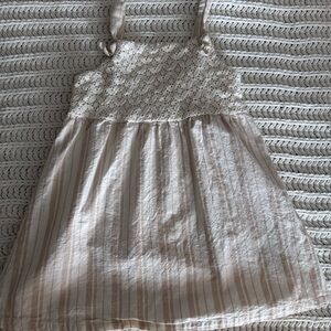 OshKosh B'gosh Cream and White Striped Dress